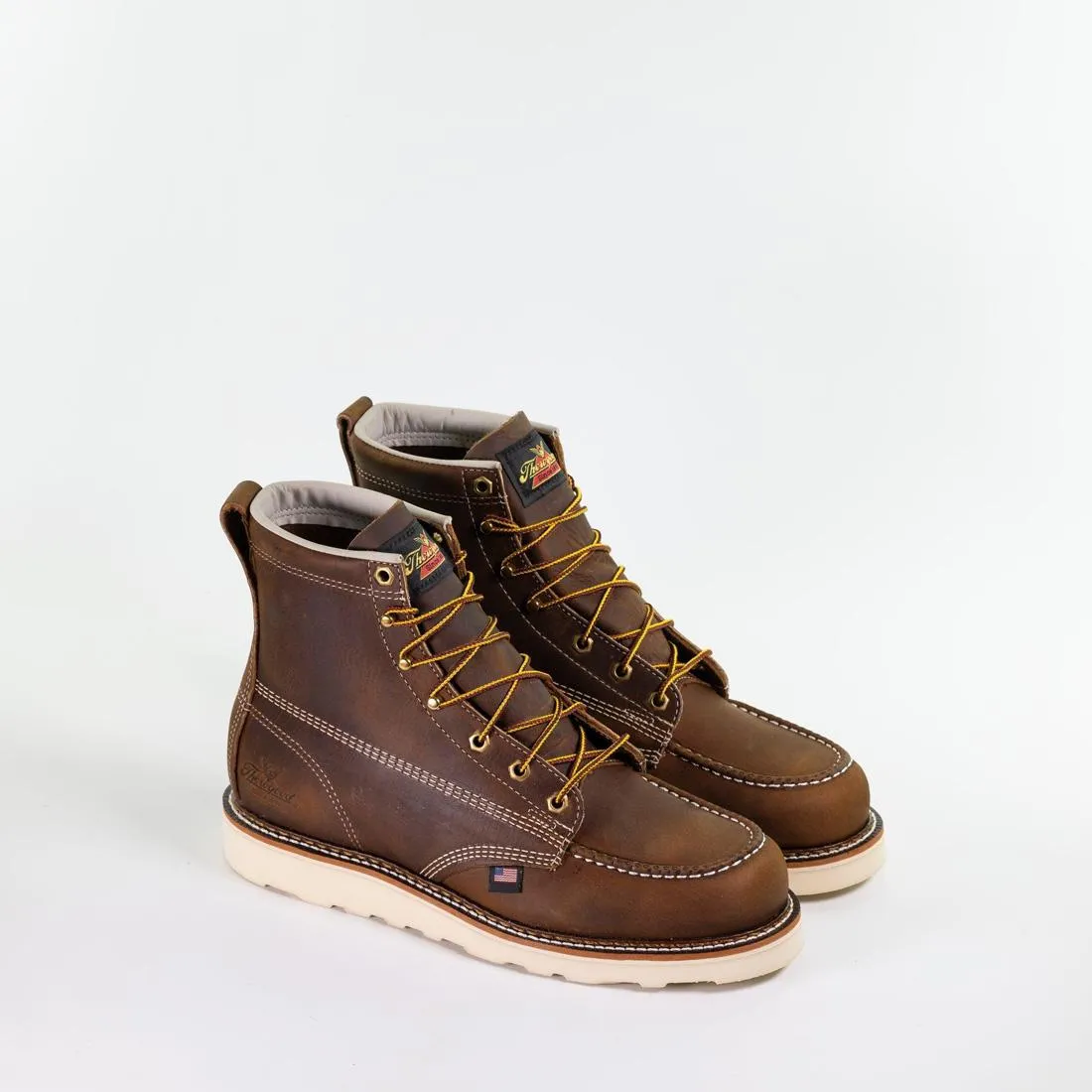 American Heritage 6" Moc Toe Boot Maxwear Wedge Trail Crazy Horse
