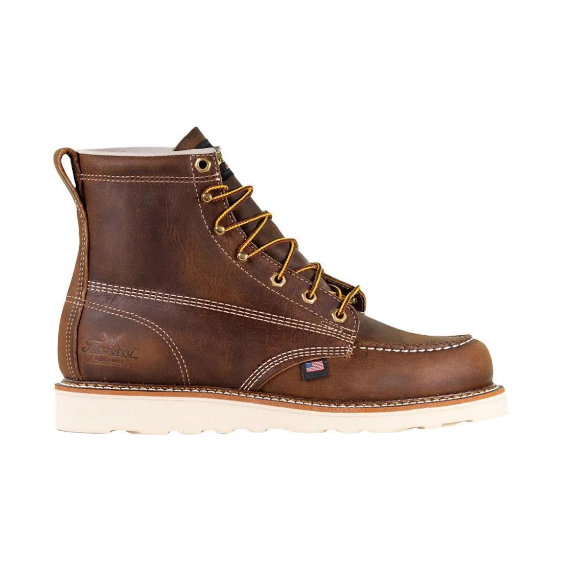American Heritage 6" Moc Toe Boot Maxwear Wedge Trail Crazy Horse