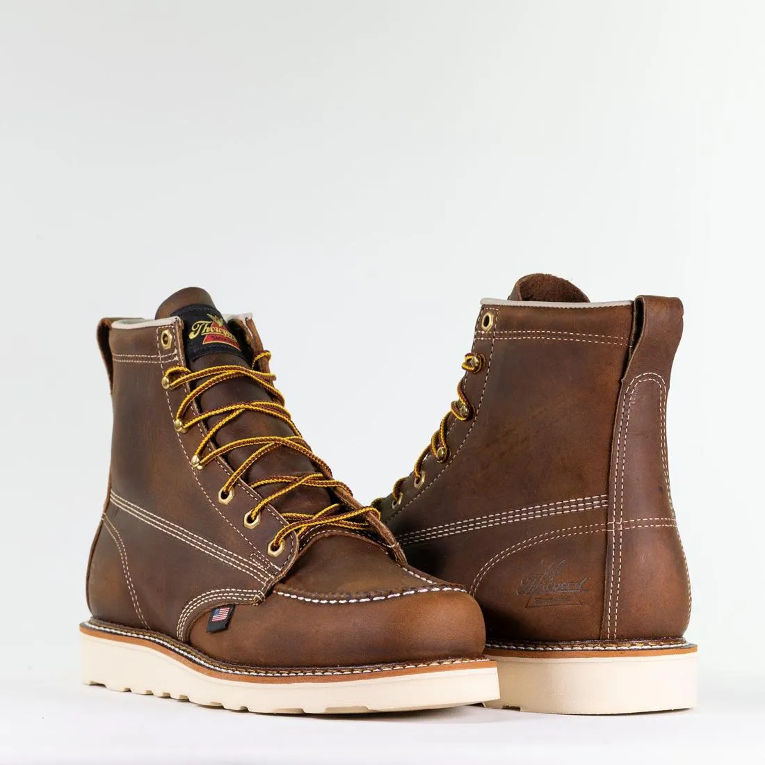 American Heritage 6" Moc Toe Boot Maxwear Wedge Trail Crazy Horse