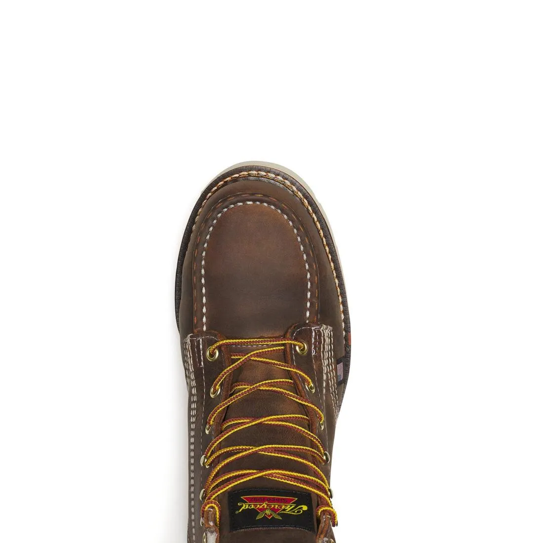 American Heritage 6" Steel-Toe Moc Toe Boot Maxwear 90 Trail Crazy Horse