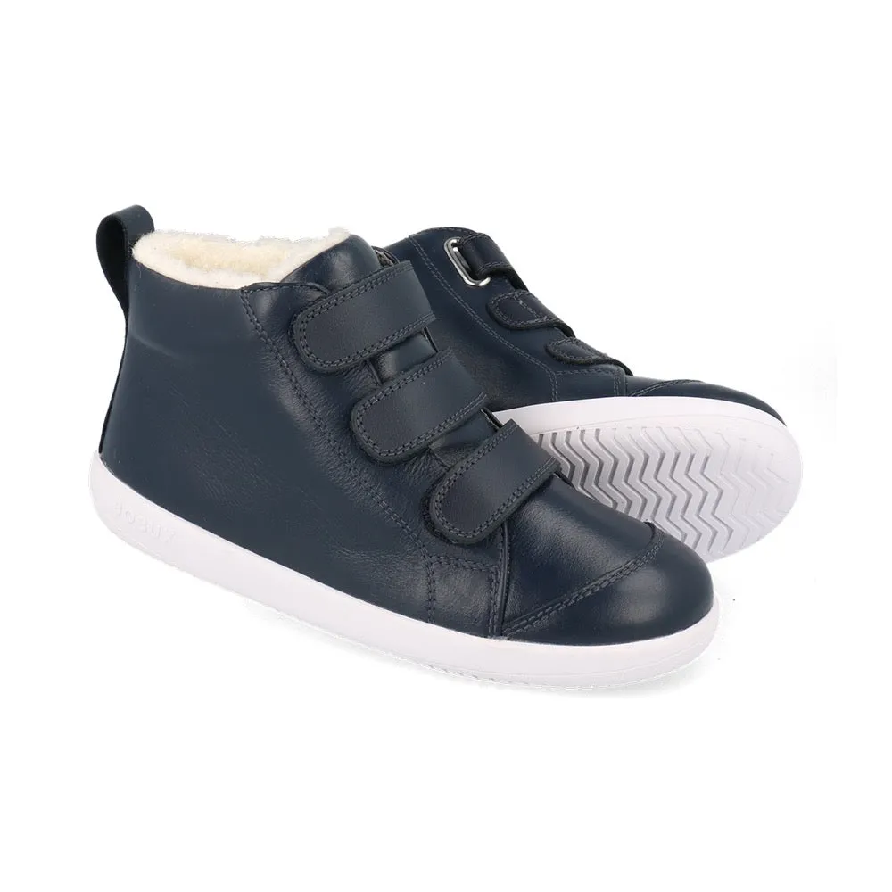 Bobux KP Hi Court Switch Arctic Navy Boots(Red   Silver)