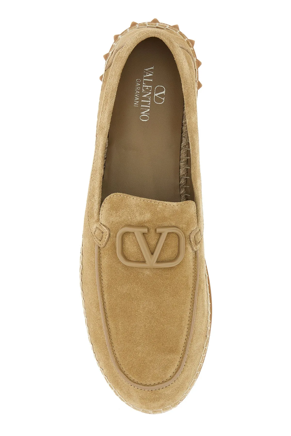 Cappuccino split-leather Leisure Flows espadrilles