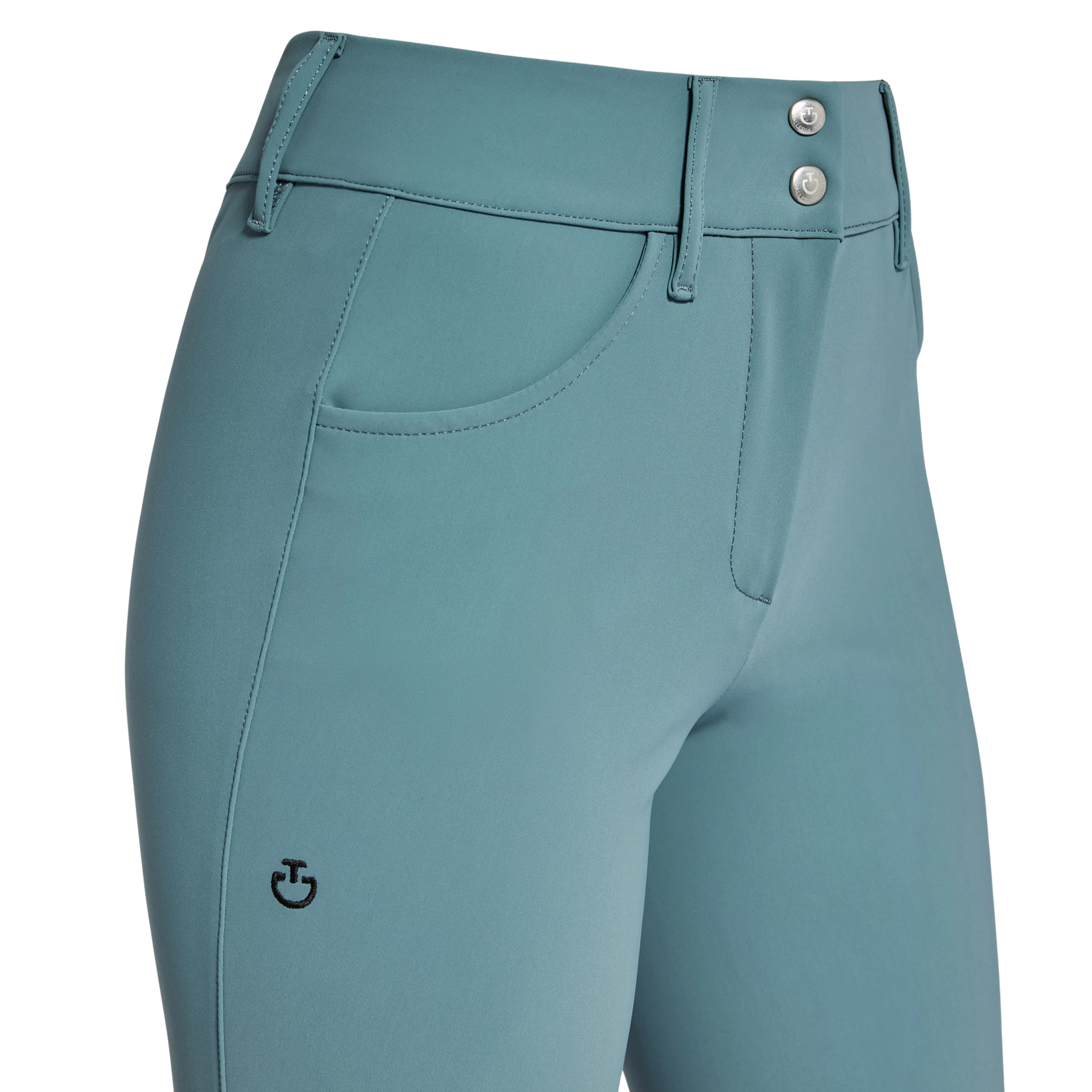Cavalleria Toscana American High Waist Breeches - Dove Blue