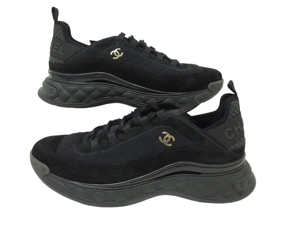 Chanel Black Trainers 44