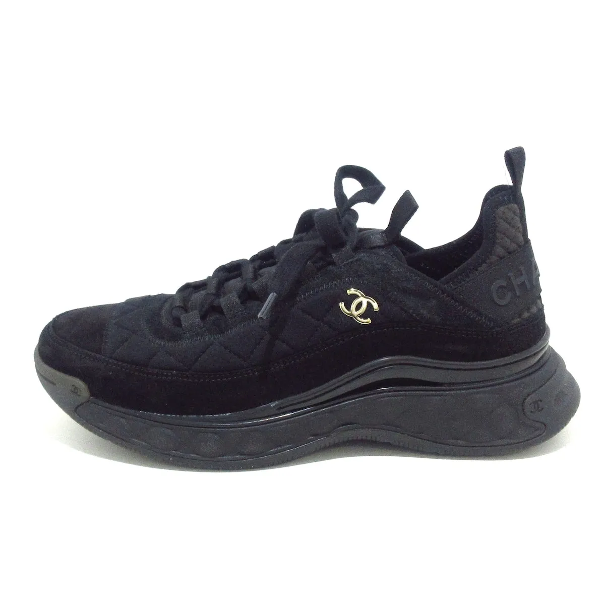 Chanel Black Trainers 44