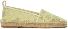 ChloÃ© Yellow Lace Woody Espadrilles