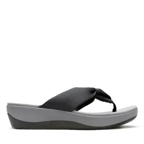 Clarks Women's Arla Glison Flips- Black Fabric