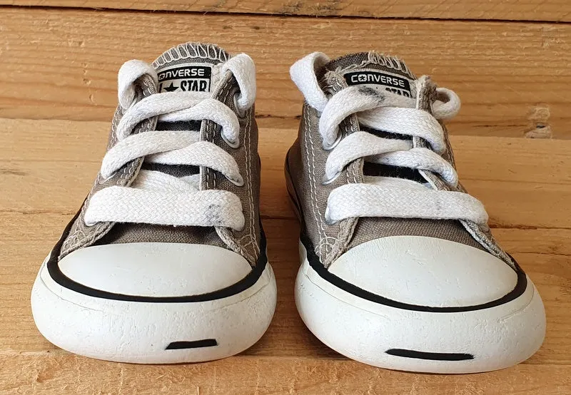 Converse All Star Low Canvas Kids Trainers UK7/US7/EU23 7J794C Brown/White