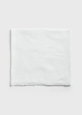 Crinkled scarf ecru