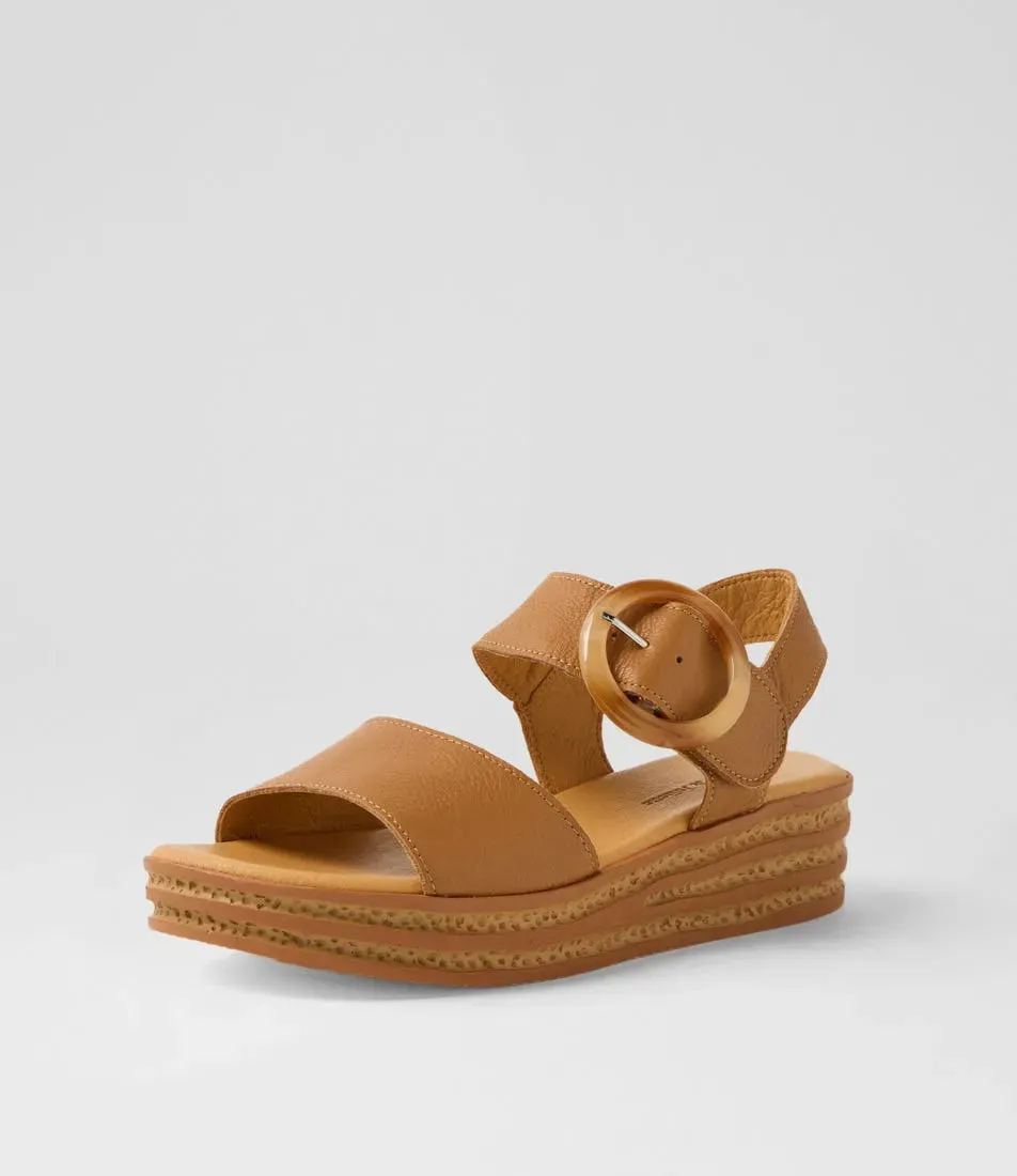 Django & Juliette 'Cubbie Sandal' - Dark Tan