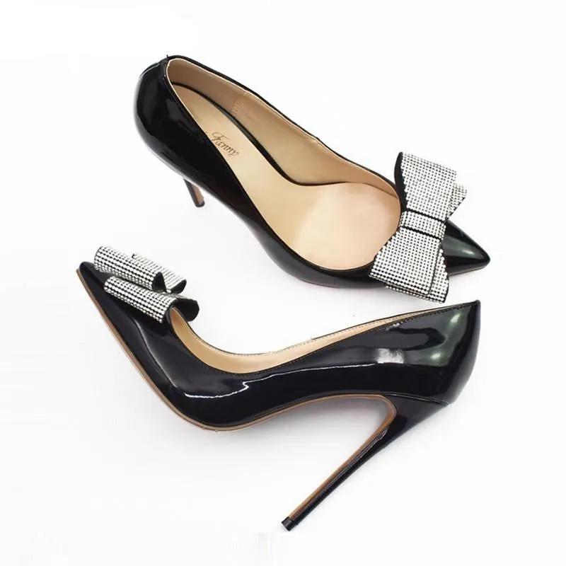 DONA Sexy High Heels with Crystals