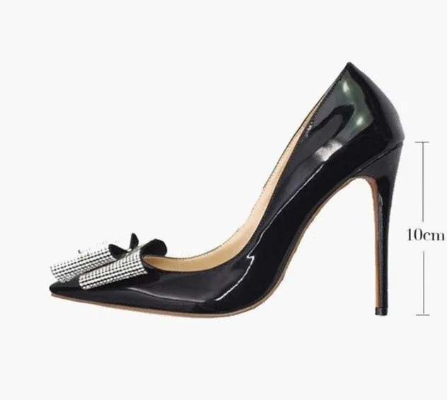 DONA Sexy High Heels with Crystals