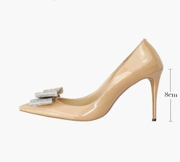 DONA Sexy High Heels with Crystals