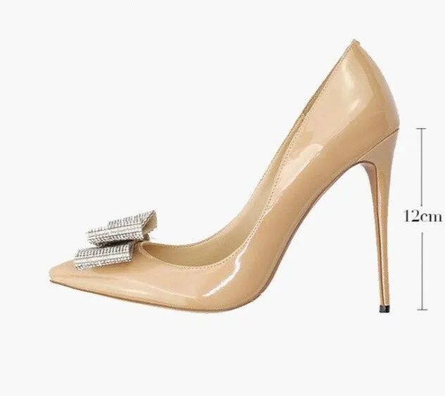 DONA Sexy High Heels with Crystals
