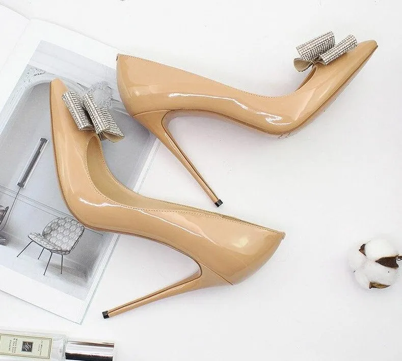 DONA Sexy High Heels with Crystals