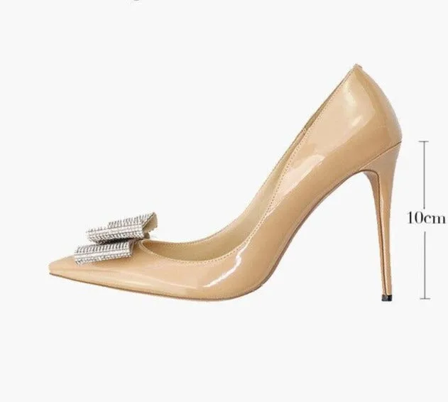 DONA Sexy High Heels with Crystals