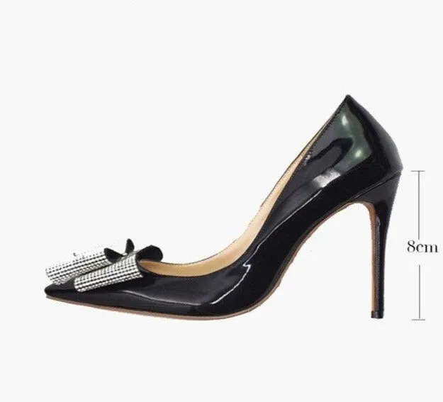 DONA Sexy High Heels with Crystals