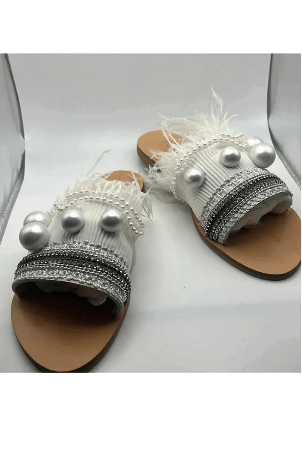 Elina Linardaki Natural Leather Sandals