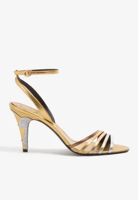 Ladycrush 85 Laminated Leather Sandals