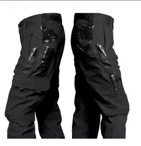 Men’s Multi-Pocket Wear-Resistant  Tactical Cargo Pants Trousers