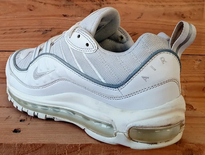 Nike Air Max 98 Leather/Textile Trainers UK5.5/US8/EU39 AH6799-114 Triple White