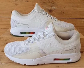 Nike Air Max Zero Be True Low Textile Trainers UK7.5/US8.5/EU42 789695-101 White
