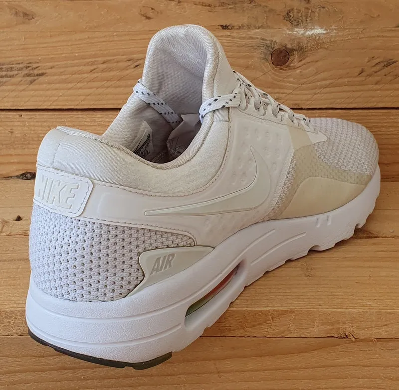 Nike Air Max Zero Be True Low Textile Trainers UK7.5/US8.5/EU42 789695-101 White