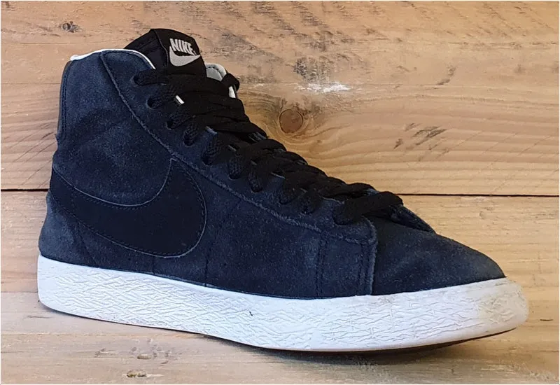 Nike Blazer Mid Suede Trainers UK4/US4.5Y/EU36.5 539929-004 Black/White