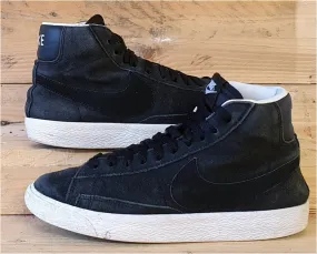 Nike Blazer Mid Suede Trainers UK4/US4.5Y/EU36.5 539929-004 Black/White