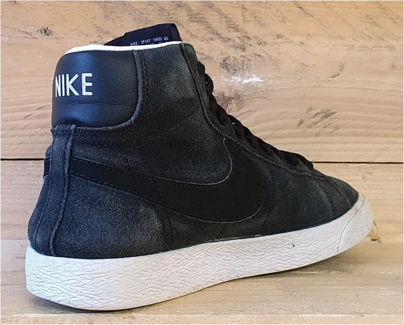 Nike Blazer Mid Suede Trainers UK4/US4.5Y/EU36.5 539929-004 Black/White
