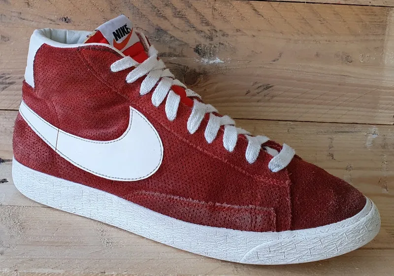 Nike Blazer Mid Vintage Suede Trainers UK9/US10/EU44 538282-800 Gamma Orange