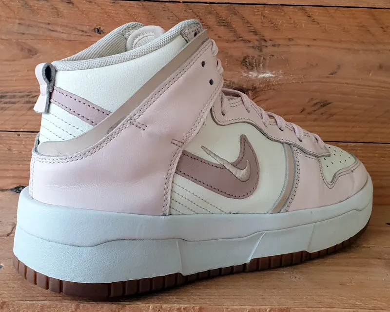 Nike Dunk High Up Leather Trainers UK6/US8.5/EU40 DH3718-102 Light Soft Pink