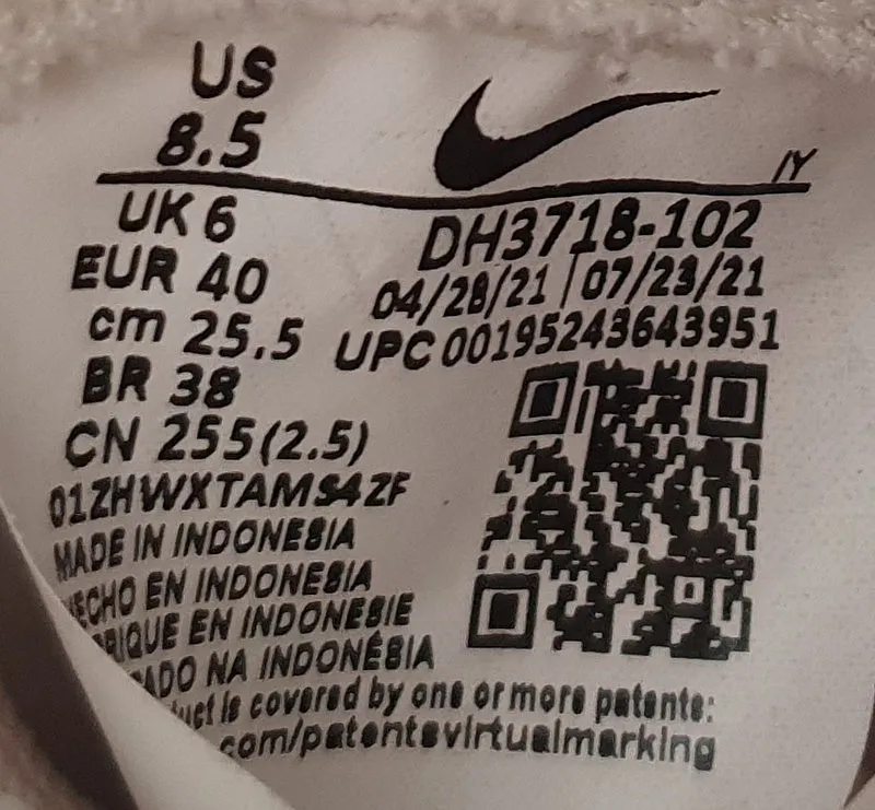 Nike Dunk High Up Leather Trainers UK6/US8.5/EU40 DH3718-102 Light Soft Pink