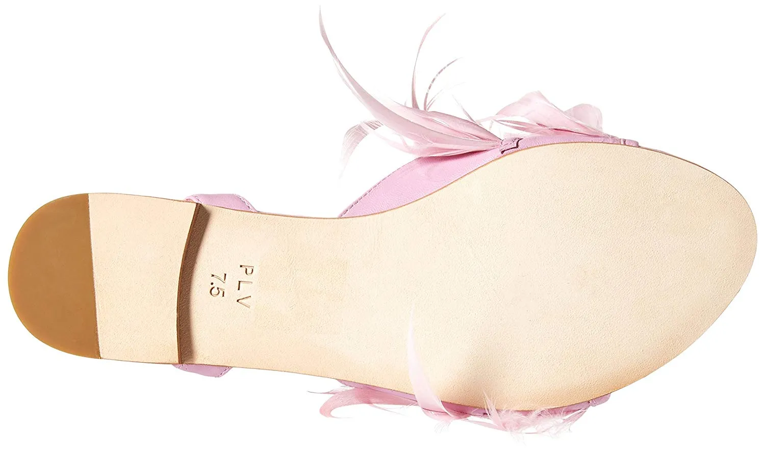 Pour La Victoire Layla Flat Feathered Sandal Orchid Pink Feather Fashion Sandals