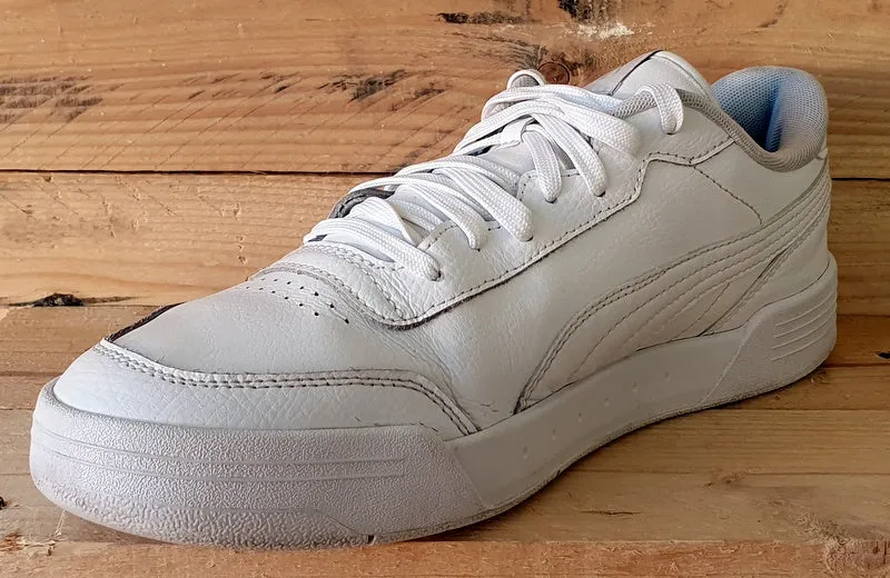 Puma Caracal Low Leather Trainers UK9/US10/EU43 369863-02 Triple White