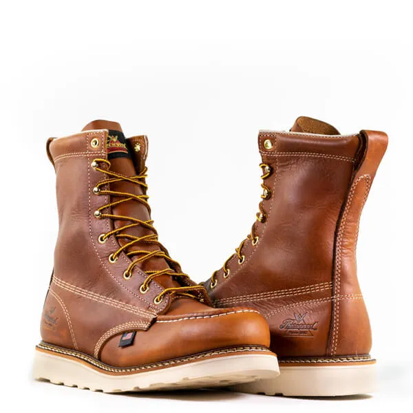 Thorogood Men's American Heritage Moc Toe MAXWear 8" Wedge Boot_Tobacco