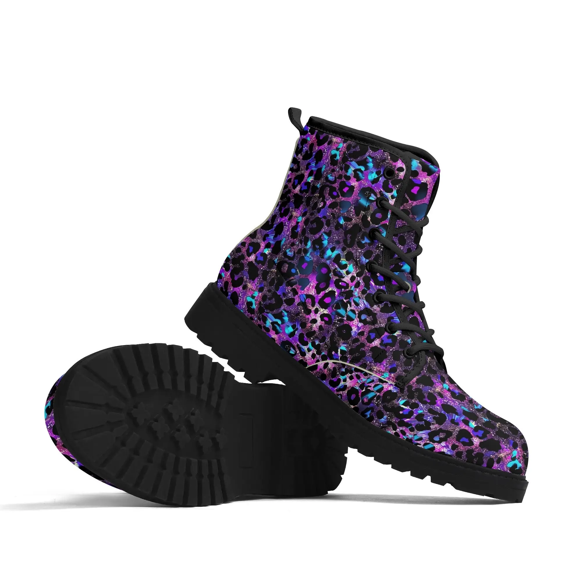 Treadz Signature Boots - Futuristic Leopard