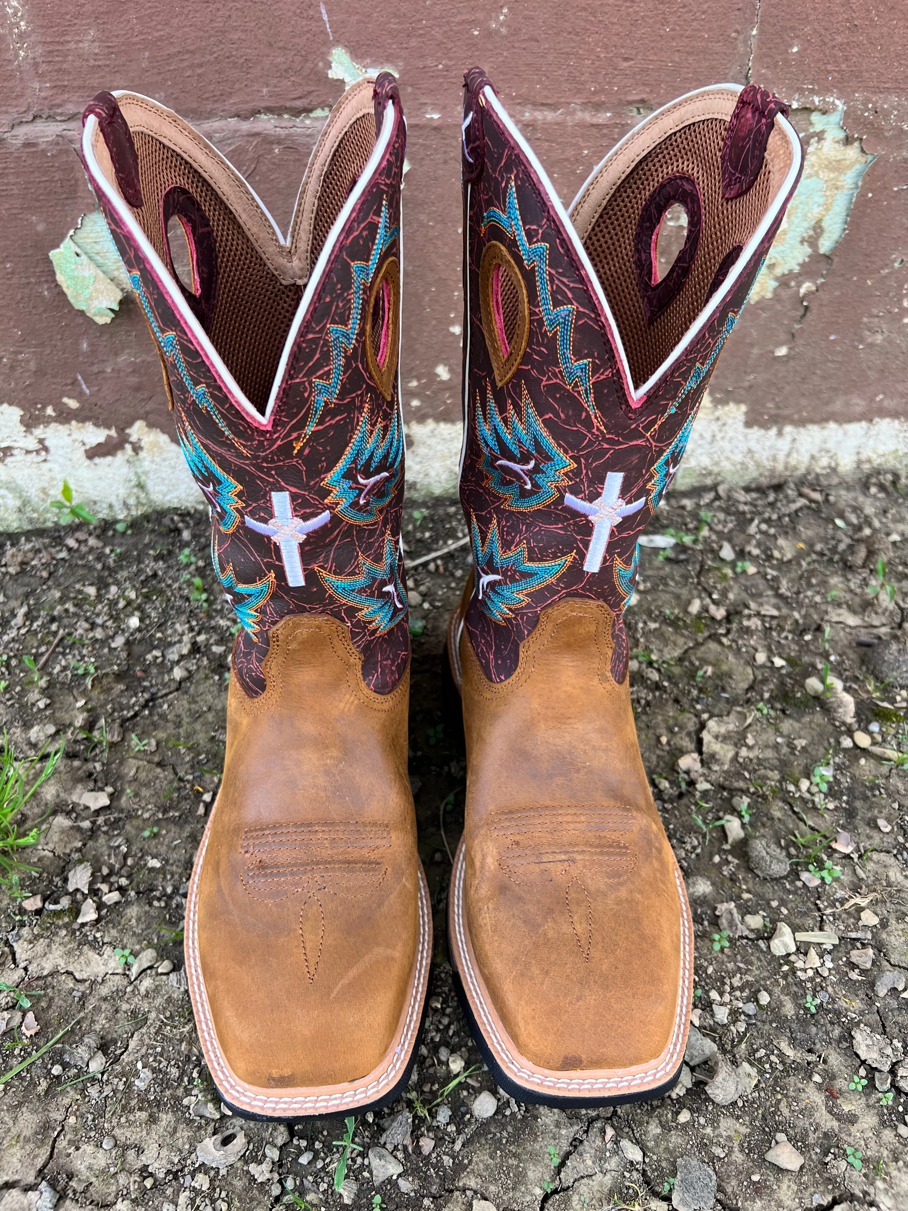 Twisted X Men's 12” Waterproof Cell Stretch Western Cowboy Work Boots MXBW005