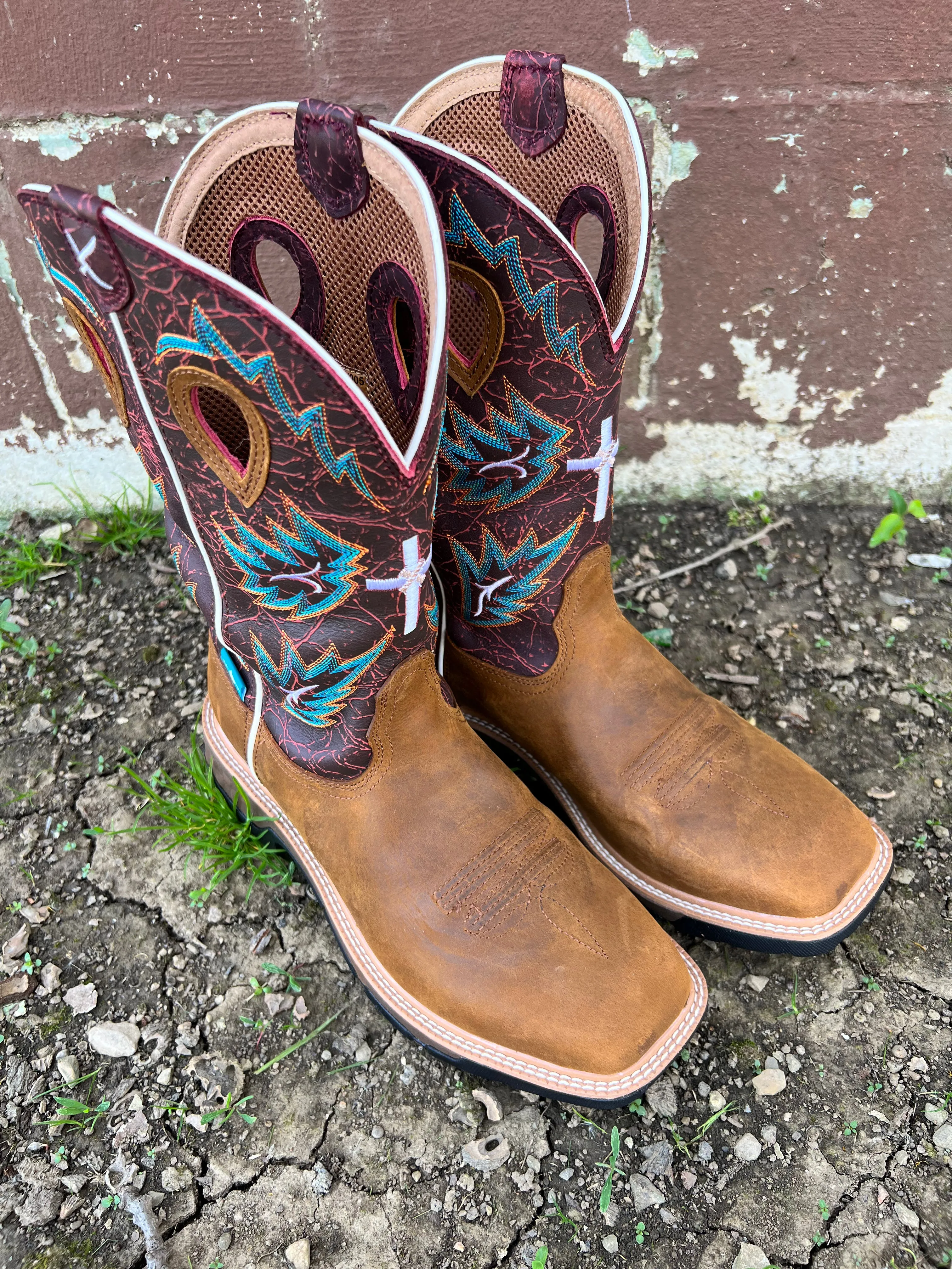 Twisted X Men's 12” Waterproof Cell Stretch Western Cowboy Work Boots MXBW005