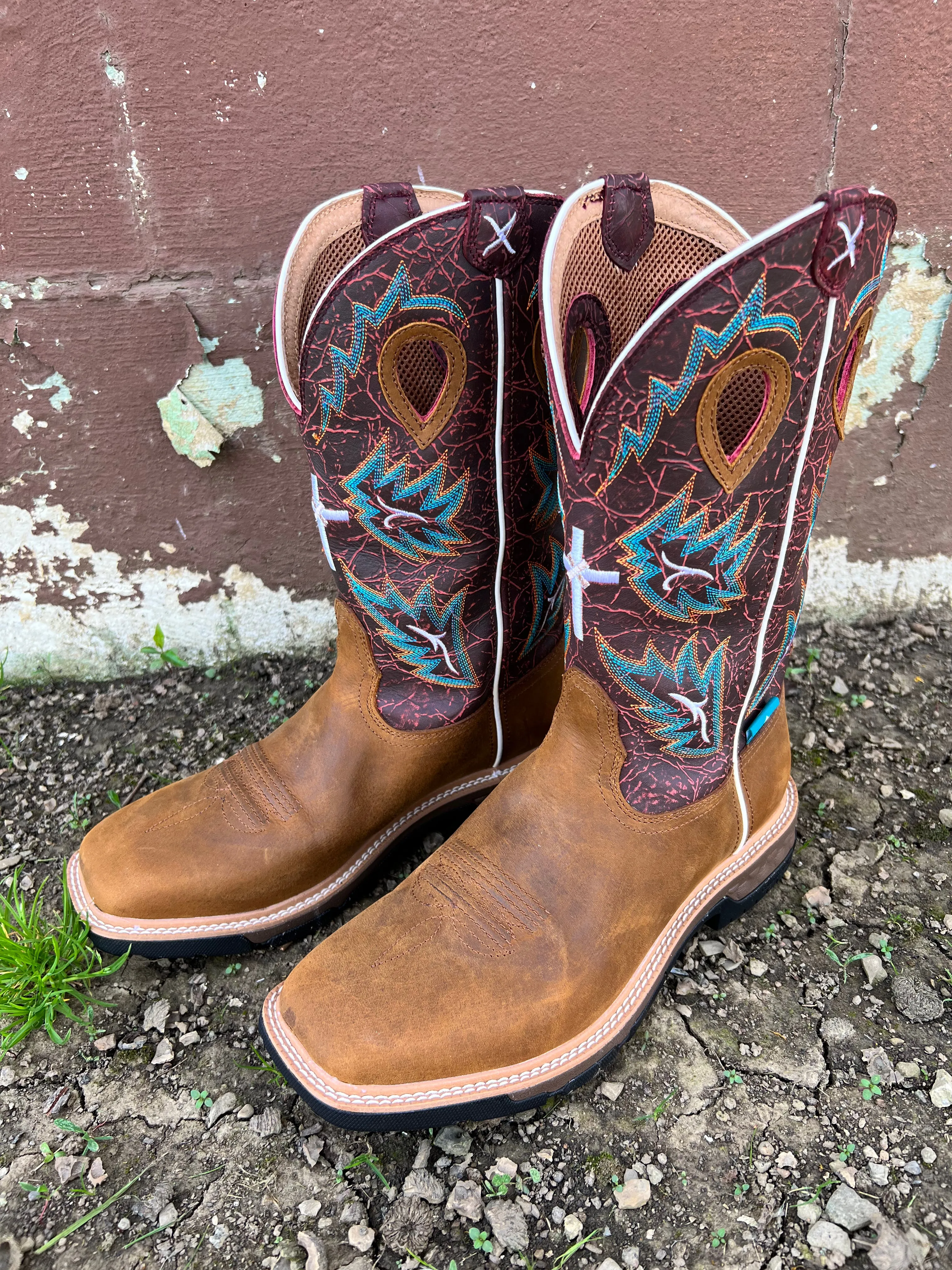 Twisted X Men's 12” Waterproof Cell Stretch Western Cowboy Work Boots MXBW005