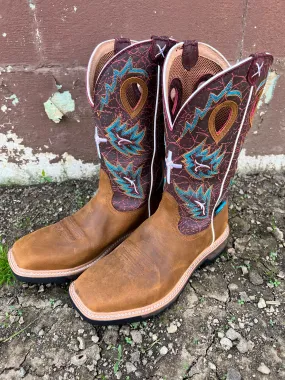 Twisted X Men's 12” Waterproof Cell Stretch Western Cowboy Work Boots MXBW005