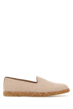 Two-tone canvas Logo Signature espadrilles