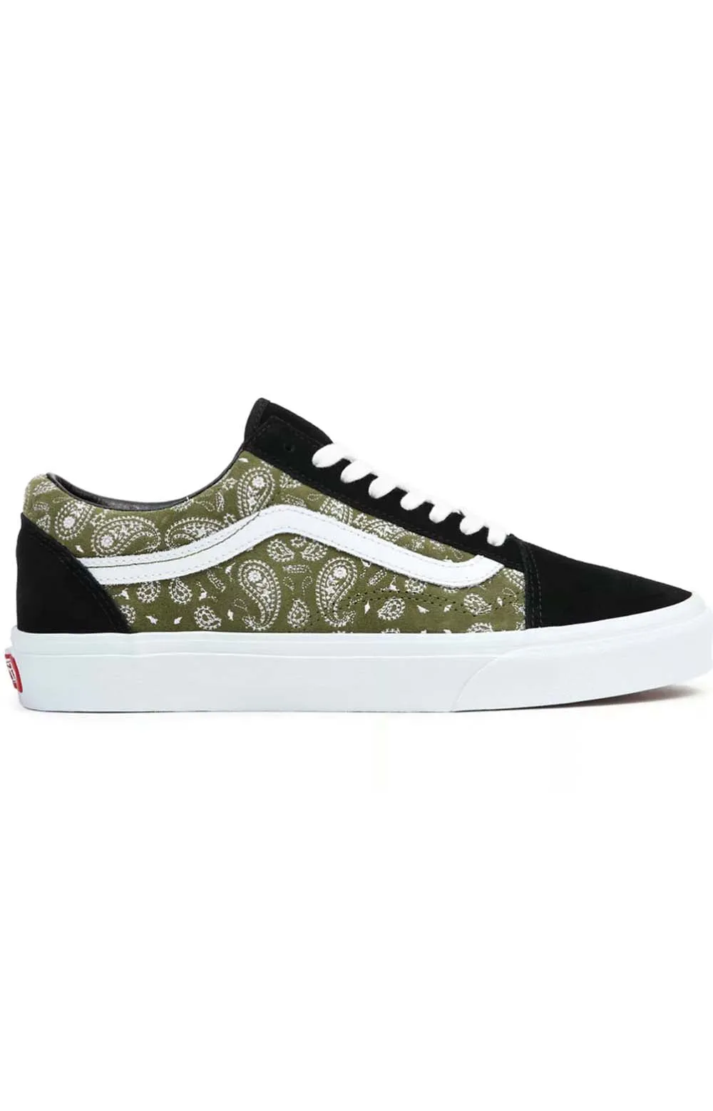 Vans Paisley Suede Old Skool Sneakers Men’s Black/Olive