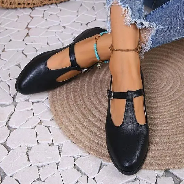 Women's Pointed Toe Shallow Mouth Chunky Heel Pumps 60959895C