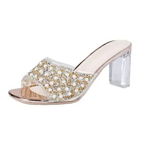 Women's Transparent Pointed Crystal Cup