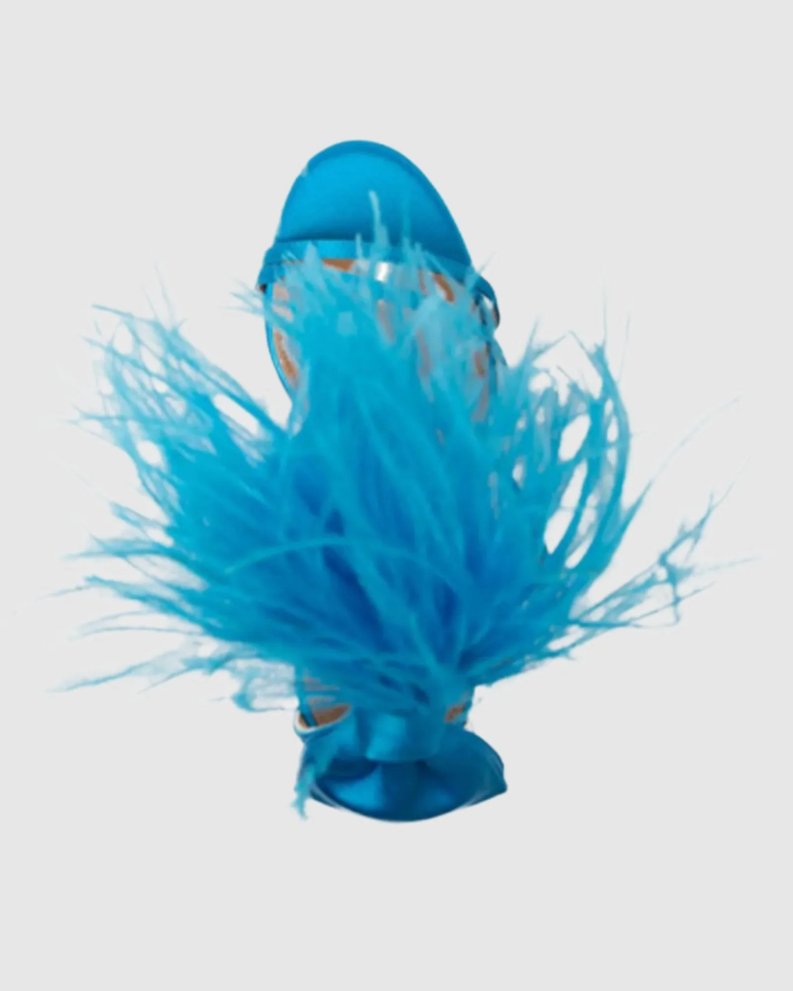 Yalitza Feather Strap Sandals In Blue